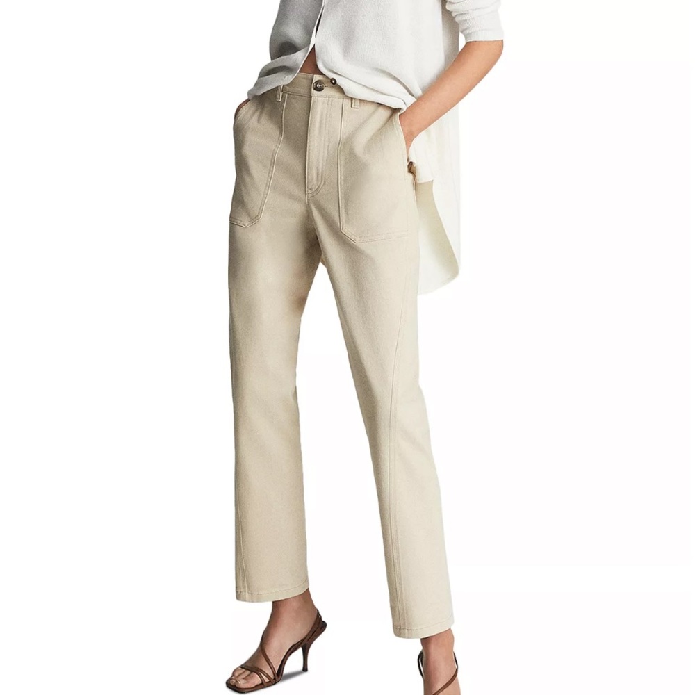 Reiss Erin khaki carpenter trouser pants 4